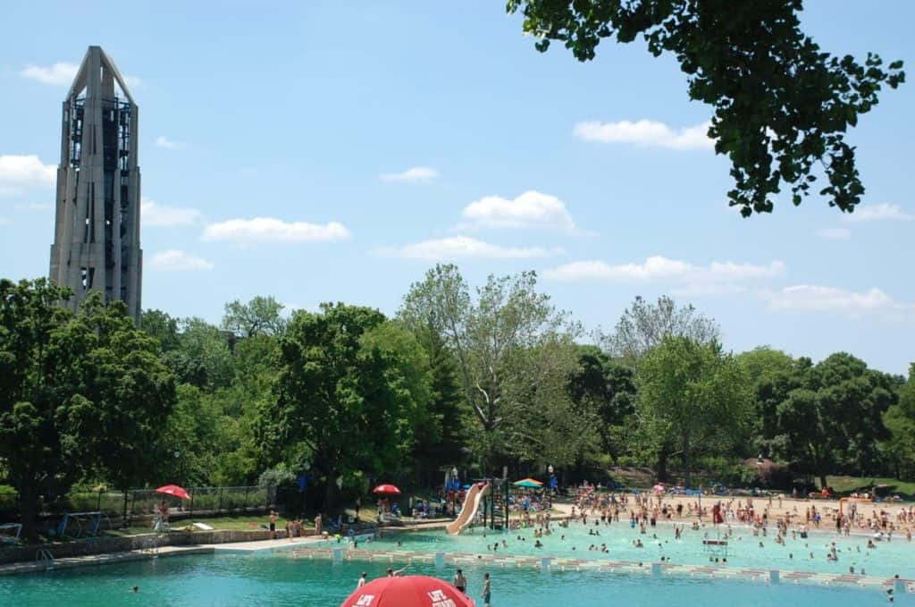 Centennial Beach: The heart of summer fun in suburban Chicago.