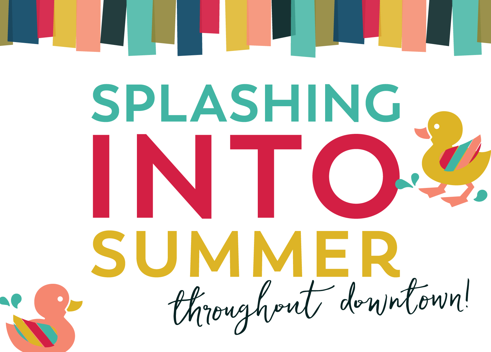 Explore the 18 uniquely painted duck sculptures as part of Naperville's 'Splashing into Summer' display.